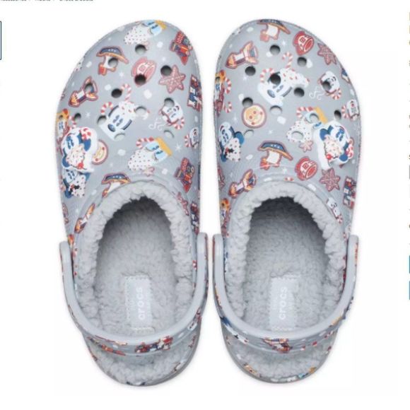DISNEY Mickey Mouse and Friends Holiday Clogs for Adults by Crocs WOMENS size 6 - Picture 2 of 3